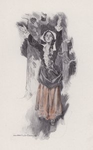 Illustration för Evangeline, A Tale of Arcadie, av Henry Wadsworth Longfellow (litho)