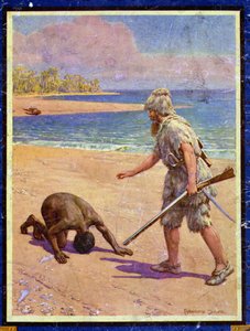 Crusoe and Man Friday, illustration till 
