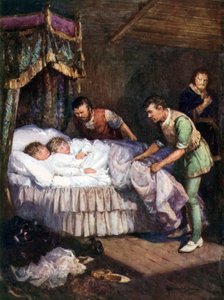 Mordet på prinsarna i tornet (färg litho) av Howard Davie