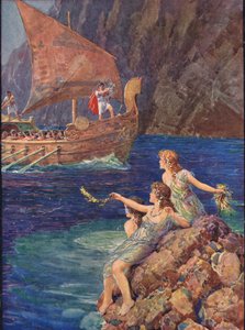 Vattennymfer som ropar till 