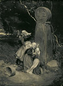 Breton Peasants at a Wayside Cross, från 