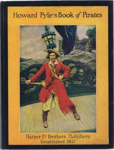 Framsidans design, från Howard Pyles Book of Pirates publicerad av Harper & Bros, 1921 av Howard Pyle