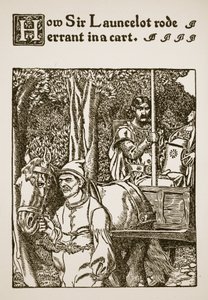 Hur Sir Launcelot åkte vilse i en vagn, illustration från 