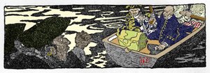 Pirate Jack Ballister ""Berättelsen om Jack Ballisters förmögenheter"" i ""Book of pirates Buccaneers and Marooners of the Spanish Main"", illustrerat av Howard Pyle (1853-1911), amerikansk illustratör av Howard Pyle