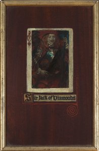 Sir Jack of Diamonds (olja på panel) av Howard Pyle