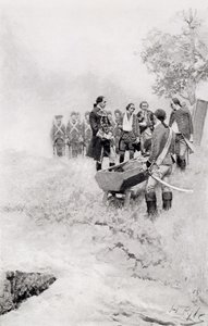 The Burial of Braddock, illustration fra 