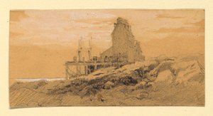 Fabrik vid stranden. av Howard Russell Butler