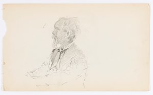 Utan titel (Huvud av skäggig man) av Howard Russell Butler