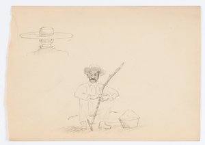 Utan titel (Sittande man med käpp) av Howard Russell Butler