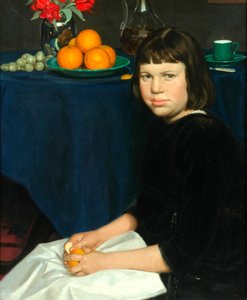 Julie med apelsinerna (olja på duk)