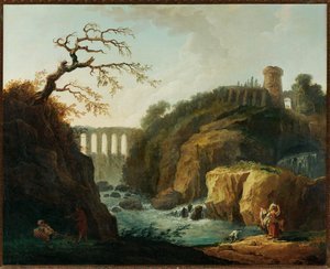 Paysage avec aqueduc et torrent - Landskap med akvedukt och torrent ...