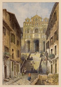 Notre-Dame De France, Au Puy (färglitografi) av Hubert Clerget