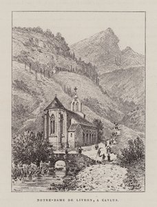 Notre-Dame De Livron, A Caylus (gravyr) av Hubert Clerget