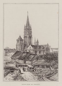 Notre-Dame Du Folgoet (gravyr) av Hubert Clerget