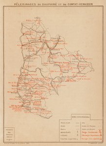 Pelerinages Du Dauphine Et Du Comtat-Venaissin (färglitografi) av Hubert Clerget
