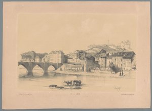 Utsikt över Limoges vid Vienne Vue de Limoges (titel på objekt) Fragment av landskap (serietitel) Fragments de paysages (serietitel)