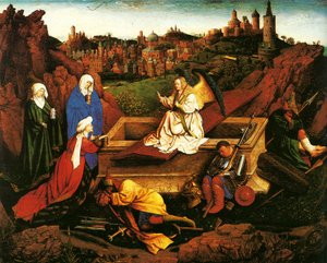 De tre Mariana vid graven, ca. 1440 av Hubert Eyck
