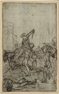 Studie till Lucains "La Pharsale", Canto IV av Hubert Francois Gravelot