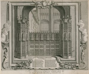 Monumentet över kung Edvard IV av Hubert Francois Gravelot