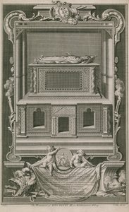 Monumentet av kung Henrik III av Hubert Francois Gravelot