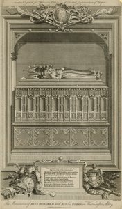 Monumentet av kung Richard II och Ann hans drottning av Hubert Francois Gravelot
