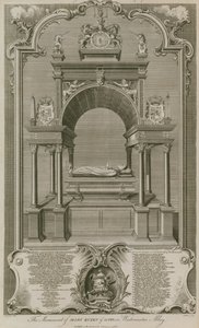 Monumentet av Mary Queen of Scots av Hubert Francois Gravelot