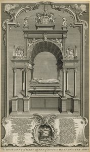 Monumentet av Mary Queen of Scots av Hubert Francois Gravelot
