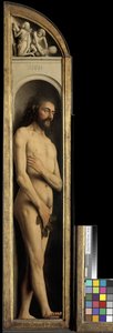 Adam, detalj från den vänstra flygeln på Gents altartavla av Hubert & Jan van (1390 1441) Eyck