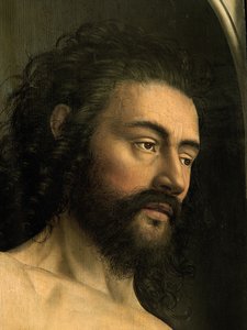 Detalj av Adam, från den vänstra flygeln av Gents altartavla av Hubert & Jan van (1390 1441) Eyck