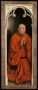 Porträt von Joost Vijdt, Tafel vom Äußeren des Genter Altars von Hubert & Jan van (1390-1441) Eyck