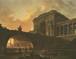 Arkitektonisk sammansättning av Hubert Robert