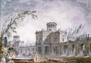 Arkitektonisk fantasi, 1760 av Hubert Robert