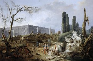Bosquet av Apollons bad av Hubert Robert