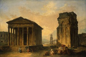 Ruinerna i Nîmes, Orange och Saint-Rémy-de-Provence av Hubert Robert