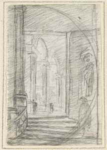 Interiör av ett romerskt palats av Hubert Robert