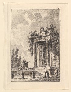 Trappan på Quatre Bornes.n.d. av Hubert Robert