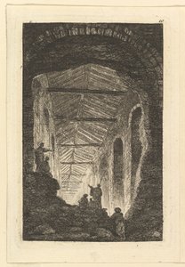 Antikgalleriet, ca. 1763-65. av Hubert Robert