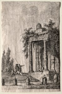 Roms kvällar: Trappan av Hubert Robert