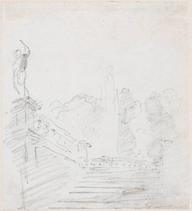 Monumental trappa av Hubert Robert