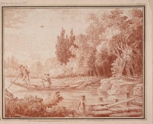 Båttur av Hubert Robert