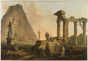 Romerska ruiner av Hubert Robert