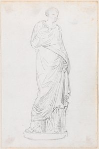 Staty av en hona i en Toga av Hubert Robert