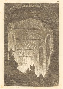 Det antika galleriet av Hubert Robert