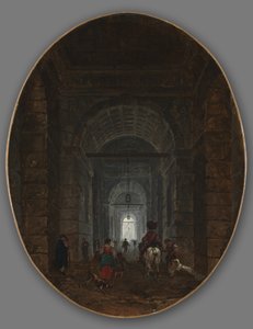The Grotto of Posillipo, c.1769 av Hubert Robert
