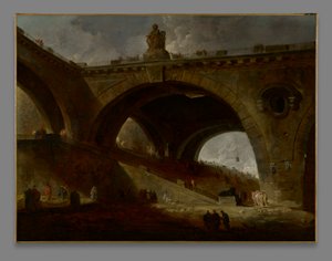 Gamla bron av Hubert Robert