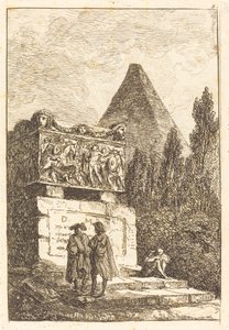 Sarkofagen av Hubert Robert
