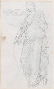 Kvinna i Toga [verso] av Hubert Robert