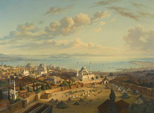 Konstantinopel från brandtornet i Beyazit