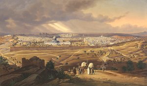 Utsikt över Jerusalem, 1847