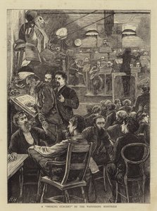 A Smoking Concert by the Wandering Minstrels av Hubert von Herkomer